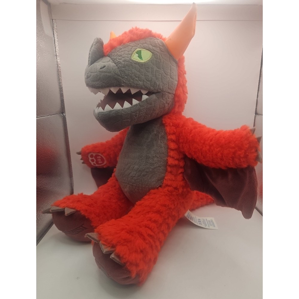 Build A Bear Great Wolf Lodge MagiQuest Charlock Red Dragon Plush READ‎